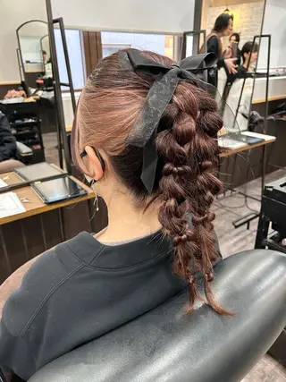 ロング ヘアアレンジ 🦄🩵YUNA 🩵🦄のヘアスタイル