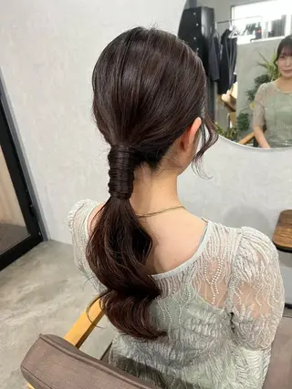 ロング maya レイヤーカットのヘアスタイル