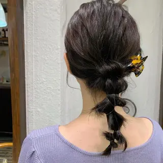 ミディアム カラー ヘアアレンジ Door代官山所属・詩織/パーマ /代官山のヘアスタイル