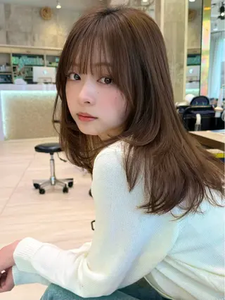 セミロング 🌼アユム/レイヤー ハッシュカット🌼のヘアスタイル