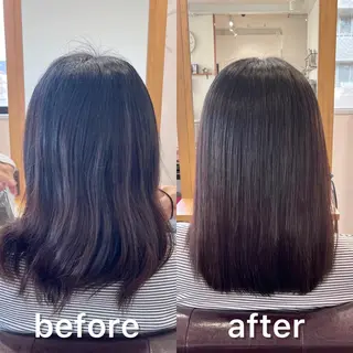 ミディアム パーマ KIZU 髪質改善 オカルト怪談のヘアスタイル