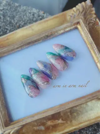 ネイル arm in arm ︎✿Yamamotoのマツエク・マツパデザイン