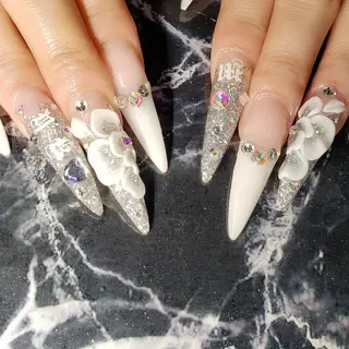 ロング ネイル クロキ 。のネイルデザイン