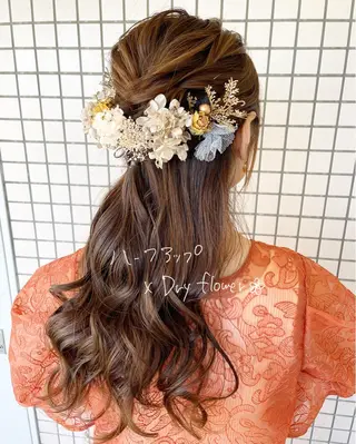 ロング ヘアアレンジ 女性に人気♪ はやしほのかのヘアスタイル