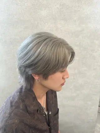 ミディアム カラー メンズ 🐺森 雄飛/メンズ 韓国ヘアのヘアスタイル