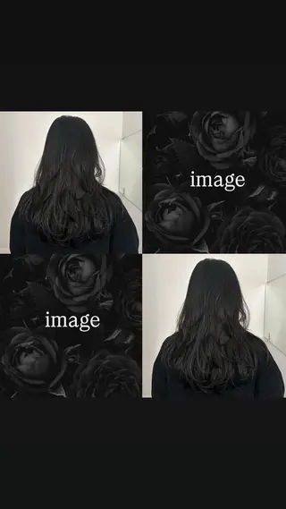 ロング 艶感カラー/ senri.のヘアスタイル