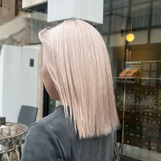 ミディアム カラー 赤みゼロ/透明感 カラー🌿KANTAのヘアスタイル