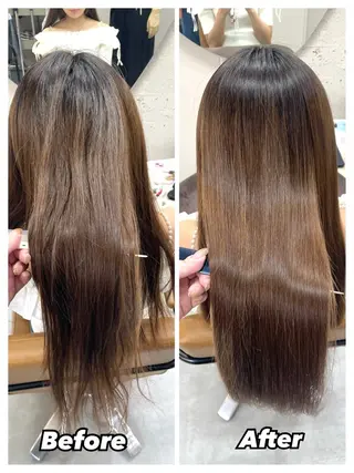 セミロング tumu・髪質改善サロン所属・今池/艶髪 髪質改善🦋柿下のヘアスタイル