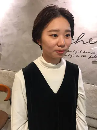 ショート さの あやねのヘアスタイル