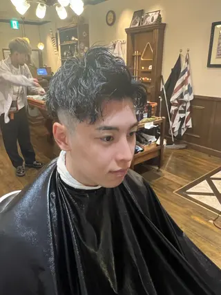 ショート パーマ メンズ 圓子 快のヘアスタイル