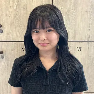 セミロング カラー カラー/韓国レイヤー /ブリーチ/hinaのヘアスタイル