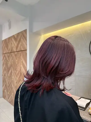 ミディアム カラー 小川 朋夏のヘアスタイル