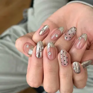 ネイル By moonネイル 🌷ワンホン/韓国風のネイルデザイン