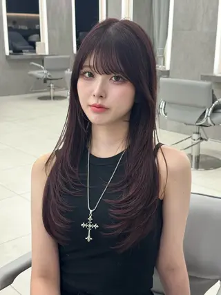 ロング ニュアンスパーマ/ メンズヘア/lisaのヘアスタイル