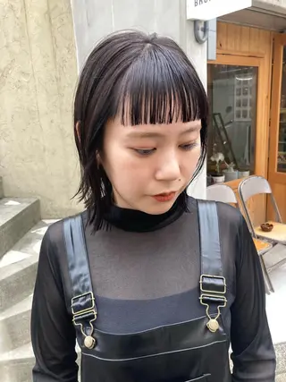 ショート カラー ヘアアレンジ BRUNTJET所属・MAEDA MADOKAのヘアスタイル