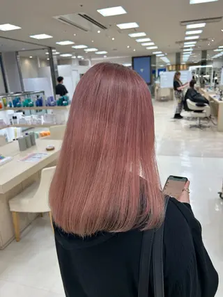 カラー 💜暖色系カラー/ ブリーチカラー💜のヘアスタイル