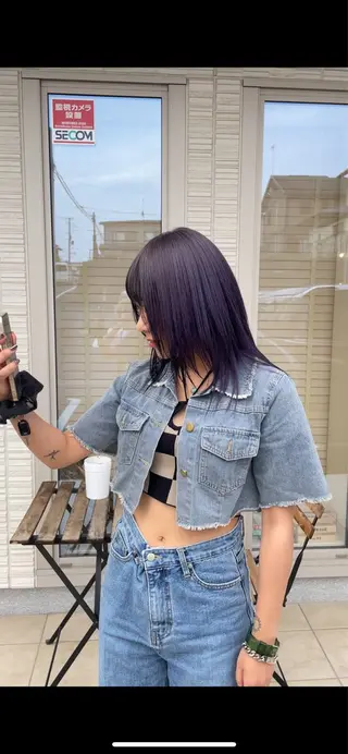 ミディアム カラー 橋本翔 /レイヤーカットのヘアスタイル