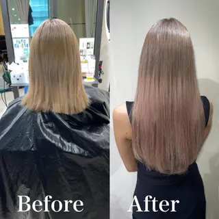 ミディアム カラー 渋谷🤍ブリーチの神 🤍Yudaiのヘアスタイル