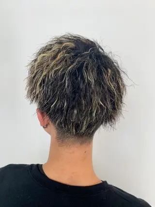 ショート カラー パーマ メンズ Natural hair designing【ナチュラル　ヘアーデザイニング】所属・新井啓介 宇都宮美容師のヘアスタイル