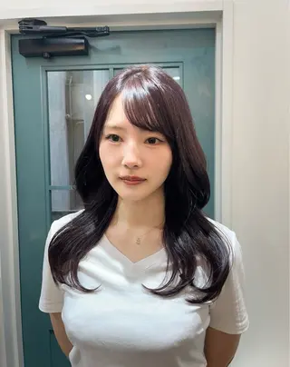 セミロング カラー 【혁명】さら/사라: Korean🍀のヘアスタイル