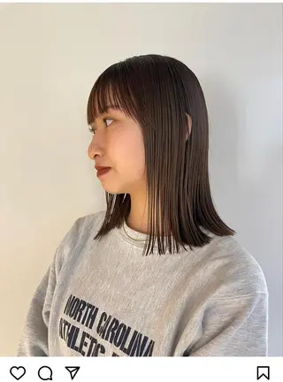 ミディアム sand   横浜所属・小林 叶佳のヘアスタイル