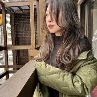 ロング カラー ママ美容師 ＊ヒマワリのヘアスタイル