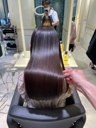 ロング ブリーチなし/カラー 専門店ASOBIのヘアスタイル