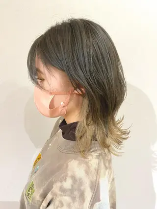 ミディアム カラー アメリラブヘアー 土屋　洋平のヘアスタイル