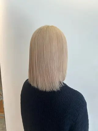 ミディアム カラー HASIMOTO jijibyMOPSのヘアスタイル