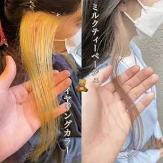 カラー Ms.CHARM所属・透明感カラー🌿 グレージュ🐺陽介のヘアスタイル