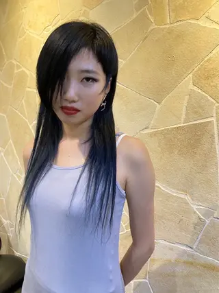 ロング カラー ヘアアレンジ and Artのヘアスタイル