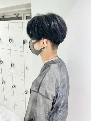 ショート カラー パーマ ヘアアレンジ メンズ キッズ ネイル マツエク・マツパ スパイキー/フェザー /波巻き/かいとのヘアスタイル