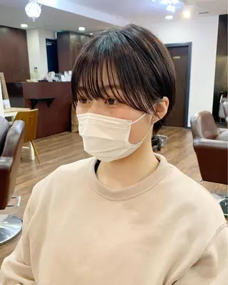 ショート 縮毛矯正/ショート/ レイヤー/畑中正敏のヘアスタイル