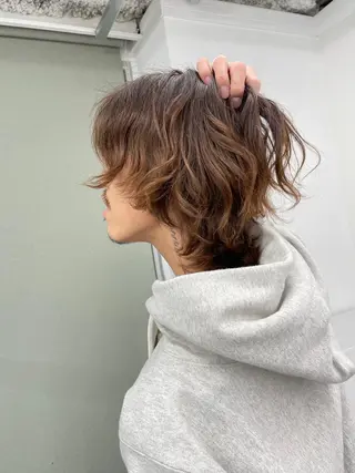 ショート カラー パーマ メンズ 🎀プルエクステ みまひかる🎀のヘアスタイル