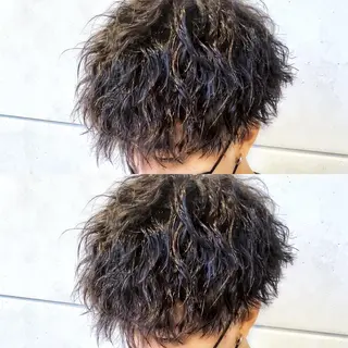 ショート パーマ メンズ メンズヘア特化 崎田 成人のヘアスタイル