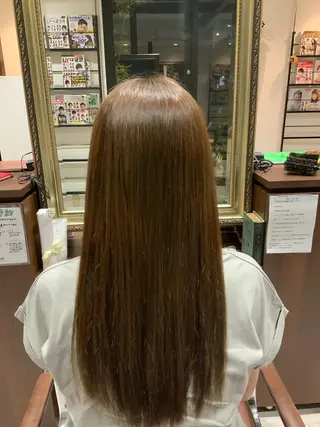 ロング カラー 🌿ストレート🌿 髪質改善☘️シュウヤのヘアスタイル