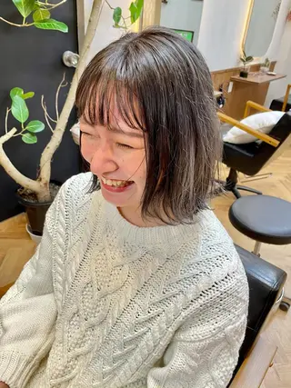 ミディアム カラー tatsumi/ボブ ウルフ/レイヤーのヘアスタイル