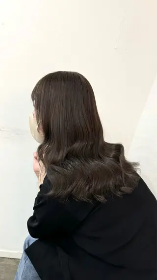 セミロング カラーモデル募集 吉原佳穂💗のヘアスタイル