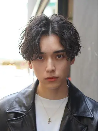 パーマ メンズ 藤平海音/fifth PARKのヘアスタイル