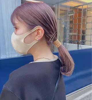 セミロング カラー パーマ ヘアアレンジ メンズ 🍀髪質改善 ケアカラーrootsのヘアスタイル