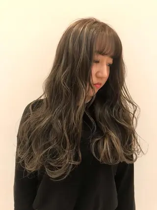 ロング カラー シールエクステ⭐️ オオミタクヤのヘアスタイル