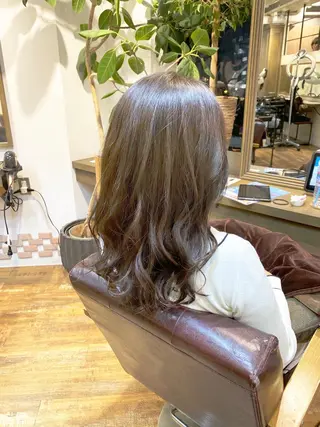 ミディアム カラー 髪質改善くすみカラー 🍀/石川大輔のヘアスタイル