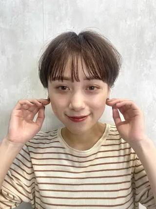 ショート カラー IVORY.所属・🟩白髪ぼかし/ボブ /ショートヘア/大司のヘアスタイル