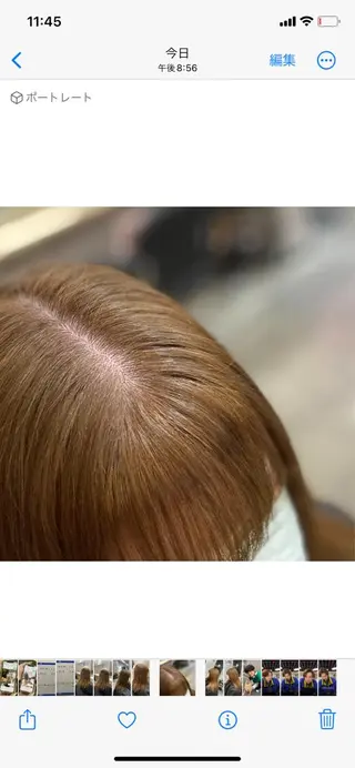 ミディアム カラー Sunny side 大名 RIOのヘアスタイル