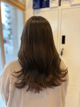 ロング 藤原仁美/レイヤー /透明感カラーのヘアスタイル