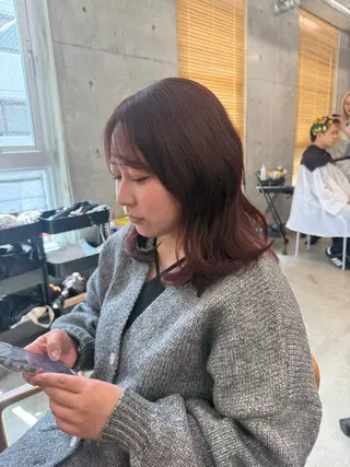 ロング カラー 誰よりも丁寧なカット 🍀小林輝のヘアスタイル