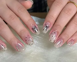 ネイル By moonネイル 🌷ワンホン/韓国風のネイルデザイン