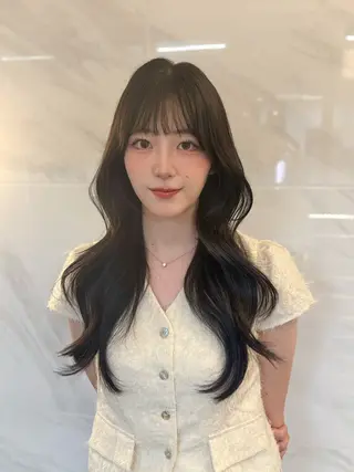 ロング 🤍韓国ヘア/ 楓🤍のヘアスタイル