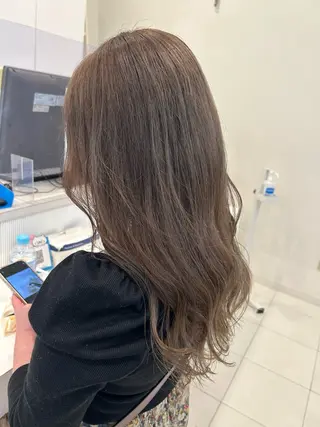 セミロング カラー ヘアアレンジ fumika🎀 ベージュのヘアスタイル