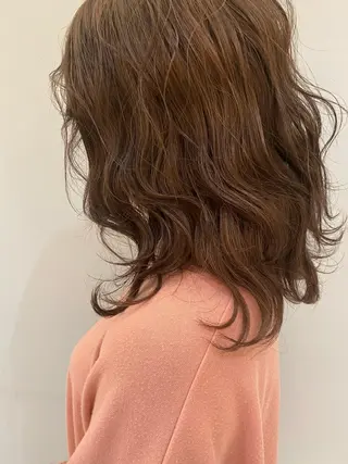 ミディアム 透明感カラー・ 髪質改善🩵イケダのヘアスタイル